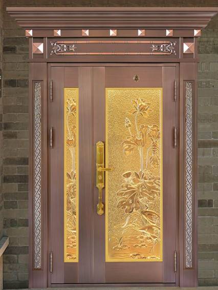 Luxury mother bronze door