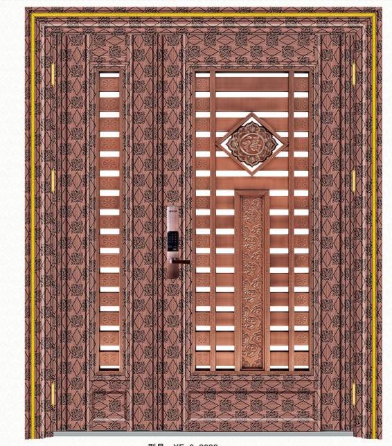 Stainless steel color steel door