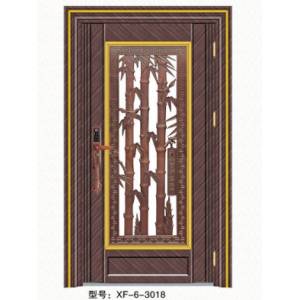 Stainless steel color steel door