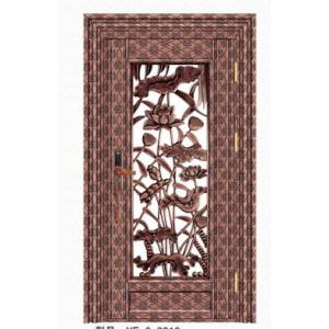 Stainless steel color steel door