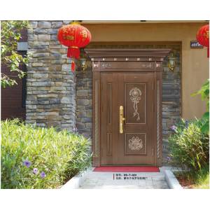 Steel copper door