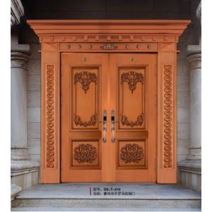 Luxury single open copper door