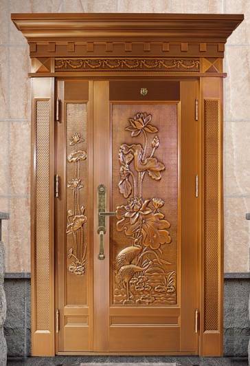 Luxury mother bronze door